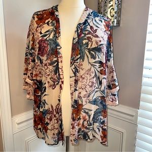 Bella Du Jour Floral Print Coverup Size 3X